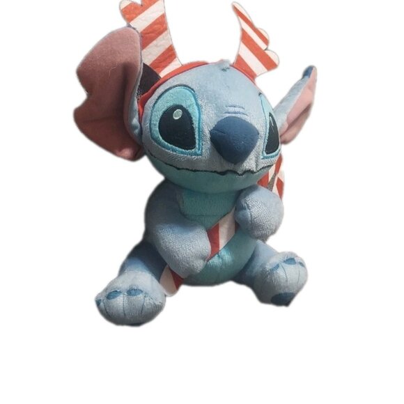 Disney Lilo & Stitch Holiday Plush Cuddly Stuffed Toy 8in Christmas Gift - Picture 1 of 10